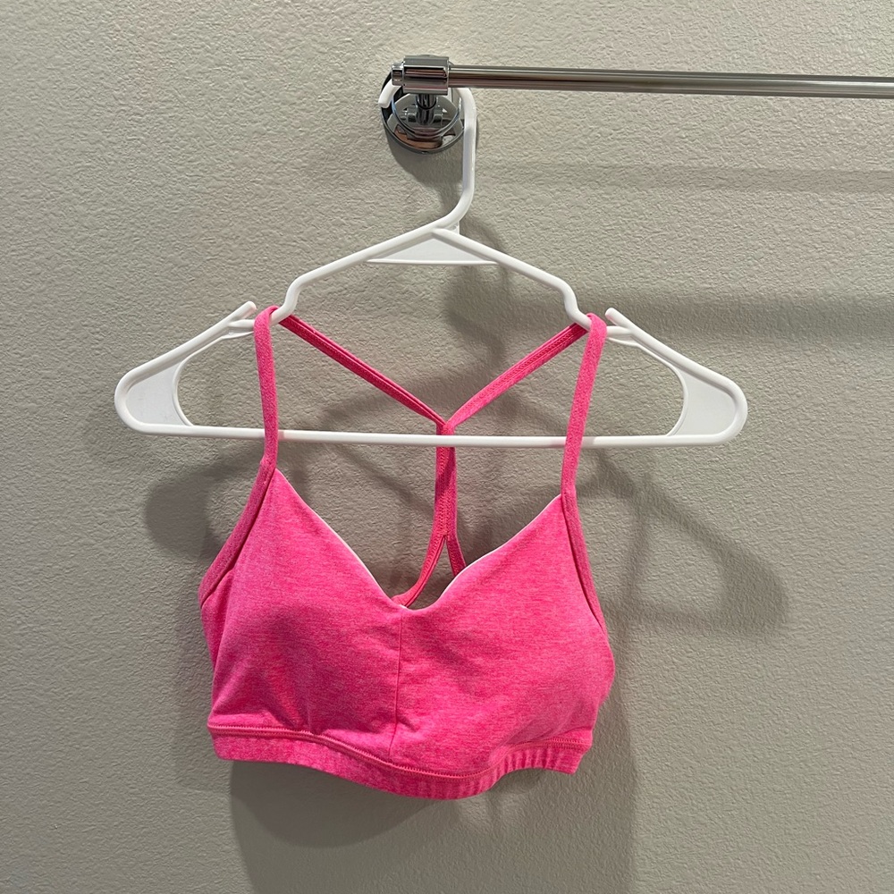 Fleo reinette sports bra- Heather electric pink